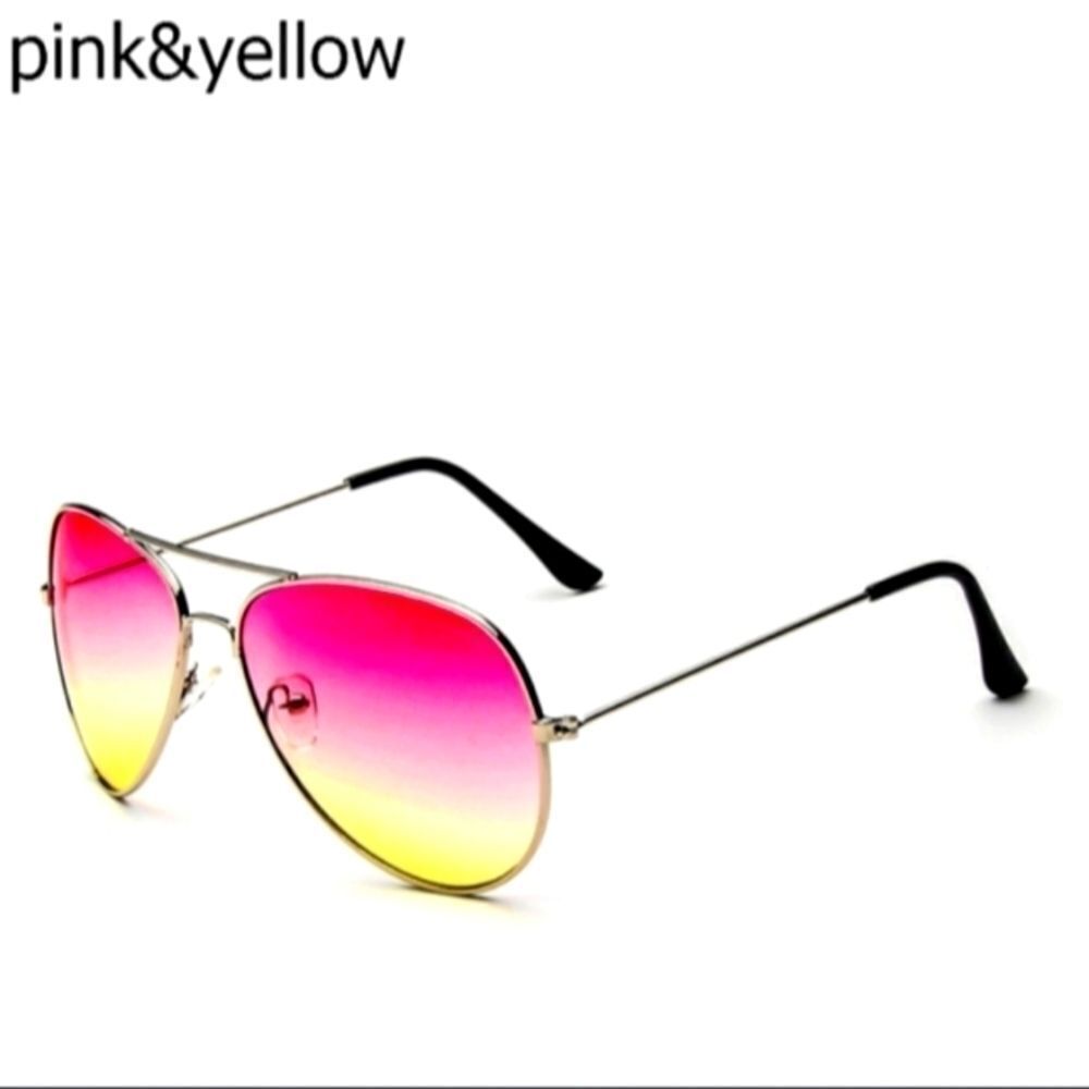 Pink UNISEX LUXURY AVIATOR SINGAPORE SUNGLASSES